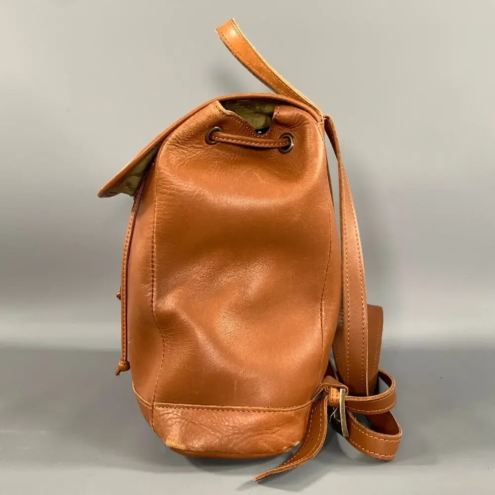 L.L.BEAN Size One Size Brown Distressed Leather Backpack